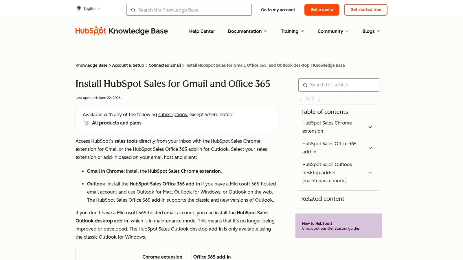 HubSpot Sales Gmail Extension