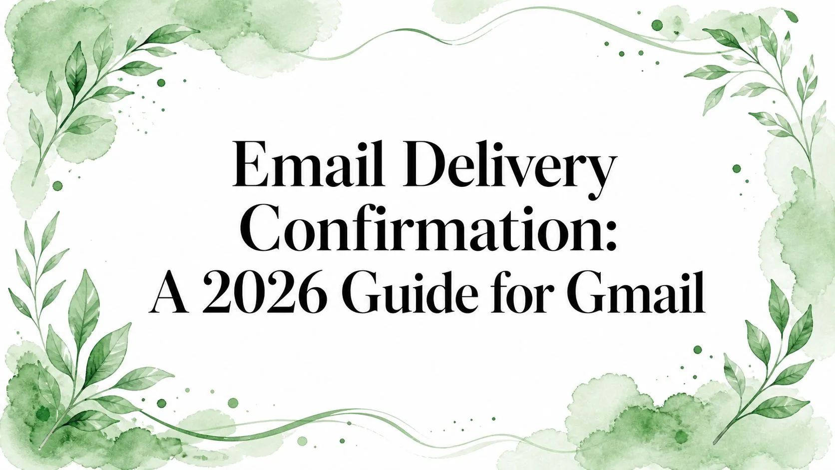 Confirmation de distribution d'e-mail : Un guide 2026 pour Gmail