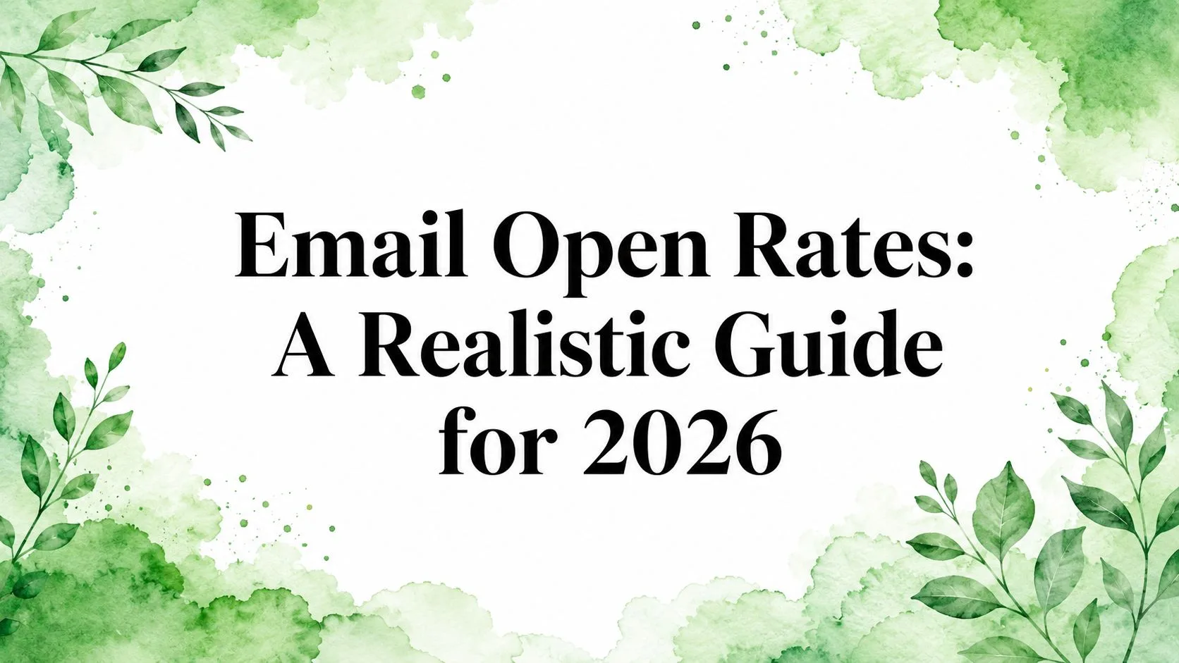 Email Open Rates: A Realistic Guide for 2026